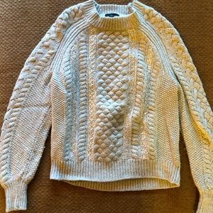 J. Crew grey sparkly sweater